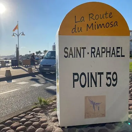 St Raphael Piscine Wifi, Commerces Et A Pieds 아파트
